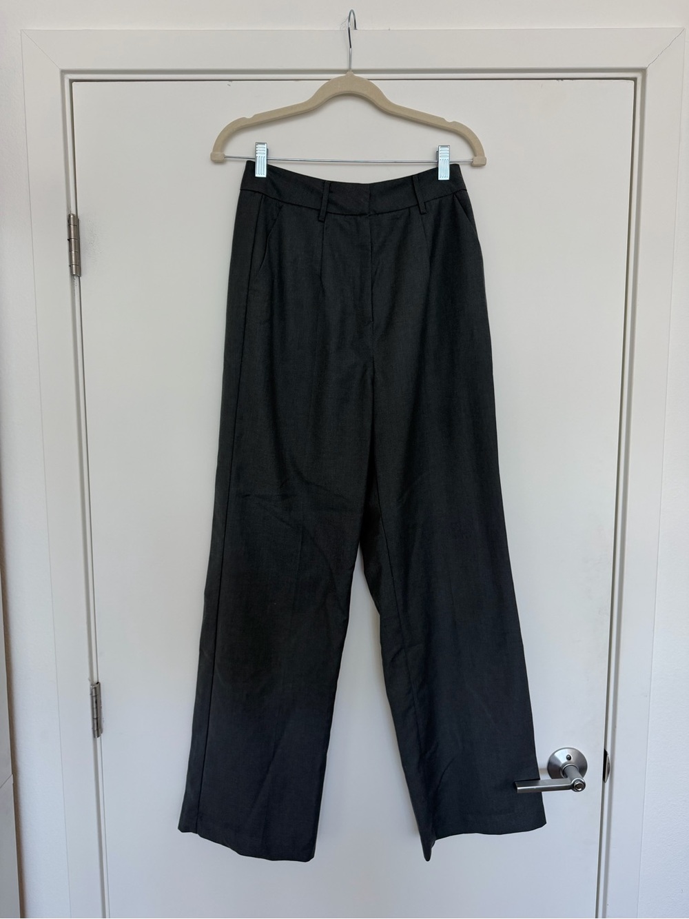 Commense Black Wide-Leg Trousers